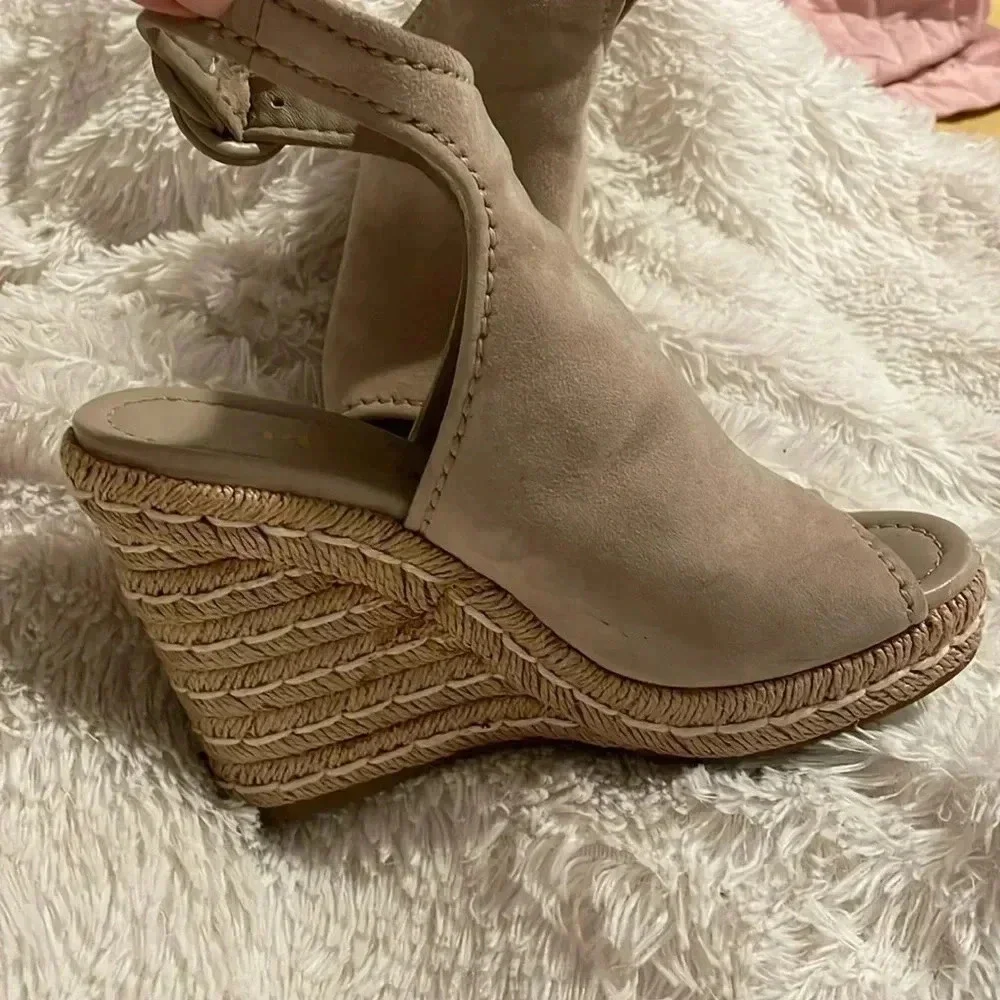 Prada suede espadrille’s neutral sandals shoes